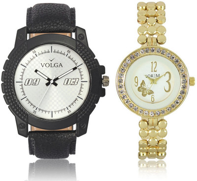 View Shivam Retail VL38LR0203 New Latest Collection Metal & Leather Strap Boys & Girls Combo Watch  - For Men & Women Wrist Watches Price Online(Shivam Retail)