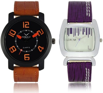 Shivam Retail VL20LR0207 New Latest Collection Leather Strap Boys & Girls Combo Watch  - For Men & Women   Watches  (Shivam Retail)