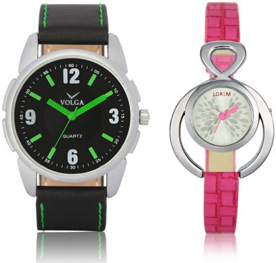 Shivam Retail VL26LR0205 New Latest Collection Metal & Leather Strap Boys & Girls Combo Watch  - For Men & Women   Watches  (Shivam Retail)