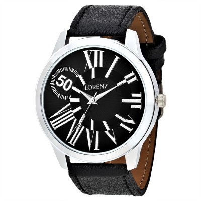 Lorenz MK-1038A Jet Black Roman Numerals Watch  - For Men   Watches  (Lorenz)