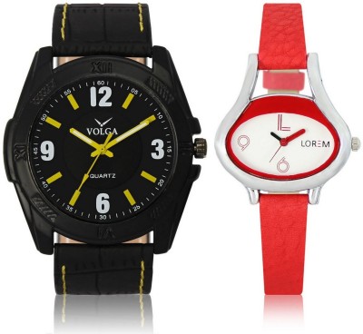 Shivam Retail VL17LR0206 New Latest Collection Leather Band Boys & Girls Combo Watch  - For Men & Women   Watches  (Shivam Retail)