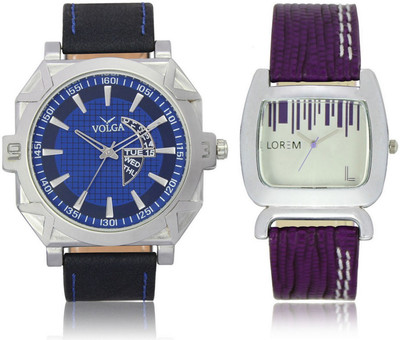 View Shivam Retail VL44LR0207 New Latest Collection Leather Strap Boys & Girls Combo Watch  - For Men & Women Wrist Watches Price Online(Shivam Retail)