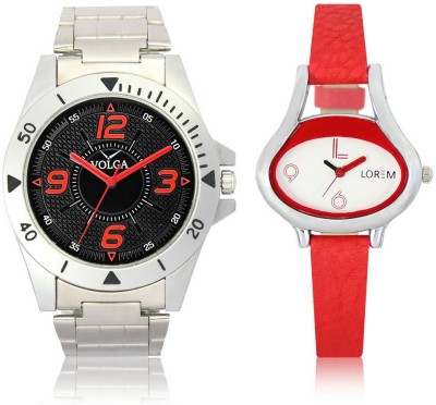 Shivam Retail VL02LR0206 New Latest Collection Leather Strap Boys & Girls Combo Watch  - For Men & Women   Watches  (Shivam Retail)