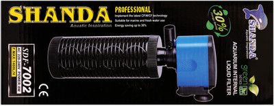 

Blessing Aquarium SHANDA SDF-7002 Power Aquarium Filter(Mechanical Filtration for Salt Water and Fresh Water)