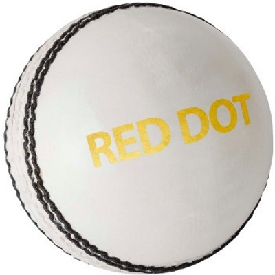 

DSC DSC C/Leather Ball Red Dot Cricket Leather Ball(Pack of 1, White), Wht
