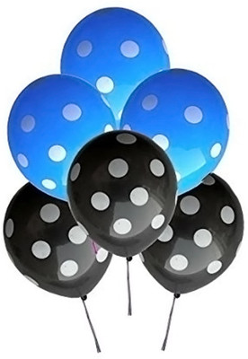 

EVA Printed EVA0116 Balloon(Black, Blue, Pack of 30)