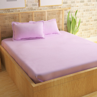 

Story@Home 144 TC Cotton Double Abstract Bedsheet(Pack of 1, Pink)