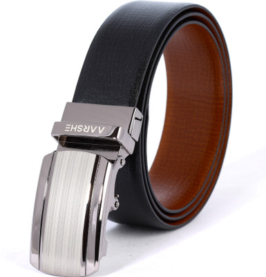 

AARSHE Men Casual, Formal Black, Brown Genuine Leather Reversible Belt