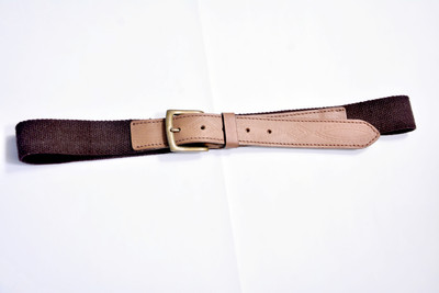 

Nikhil Leather Men Brown Nylon Belt