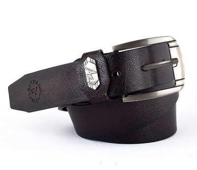 

Milky Way Men Casual, Party, Formal, Evening Brown Genuine Leather Belt, Deep chocolate