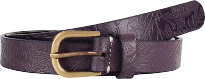 

Aditi Wasan Women Casual Purple Genuine Leather Belt, Purple1