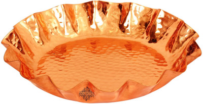 

IndianArtVilla Copper Bread Basket(Brown)