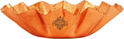 

IndianArtVilla Copper Bread Basket(Brown)
