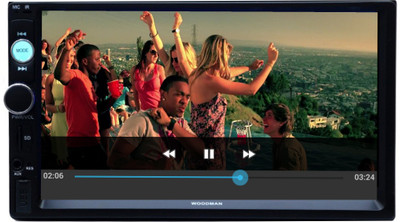 WOODMAN Doubledin With Bluetooth & Usb ( Full Hd) Car Stereo(Double Din)