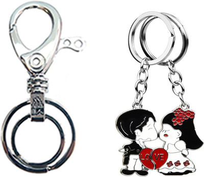 MGP Fashion Car Bike Metal Couple Gift Locking with locking Key Chain ComboNo.213 Locking Key Chain(Multicolor)