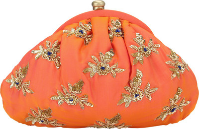 

D'oro Casual Orange Clutch