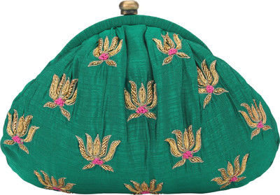 

D'oro Casual Green Clutch