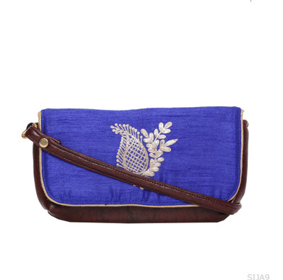 

Hepburnette Party Blue Clutch