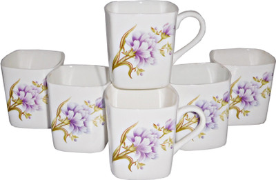 

Reddish Bone China(White, Pack of 6)