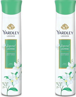 

Yardley London Imperial Jasmine Perfumed Deo 150ml Body Mist - For Women(150 ml, Pack of 2)