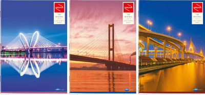 

Navneet A4 Notebook(Iconic Bridges Series, Multicolor, Pack of 3)