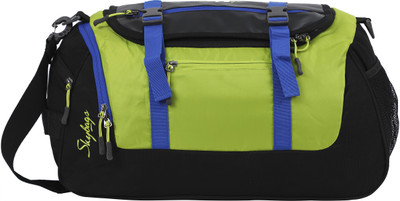 

Skybags (Expandable) Tic Tac Travel Duffel Bag(Green, Black), Black;green
