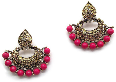 Diyofa Jewellery Bollywood Ethnic Gold Plated Semi Precious Kundan and Stone Antique Design Indian Necklace Set with Earrings for Women