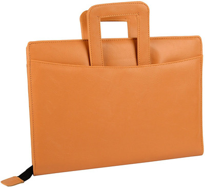 kittu faux leather Docoment file(Set Of 1, Yellow)