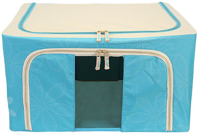 

BLUSHBEES Folding Closet Organizer Cloth Bag for Garments, Sarees, Woolens etc - 55 Litre Capacity.(Blue)(Blue)