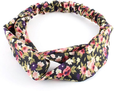

BLINGG Floral Twist-Knot Head Wrap Headband Head Band(Multicolor)