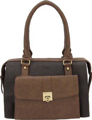 

D'oro Hand-held Bag(Brown)
