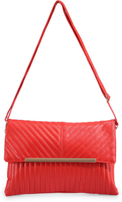 

Frosty Fashion Women Casual Red Leatherette Sling Bag