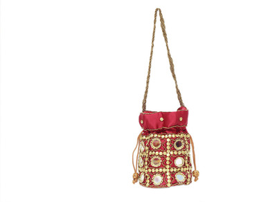 

kalakriti handicrafts Pouch Potli(Maroon)