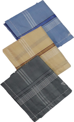 Modish Vogue Set of 3 coloured handkerchiefs [ Multicolor ] Handkerchief(Pack of 3)