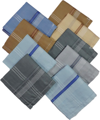 IUBIT 9 coloured handkerchiefs [ Multicolor ] Handkerchief(Pack of 9)