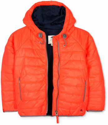 

Cherry Crumble California Full Sleeve Self Design Baby Boy's Jacket, Orange