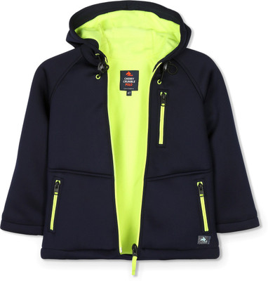 

Cherry Crumble California Full Sleeve Solid Baby Girl's Jacket, Navy blue
