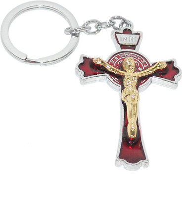 

Aura Spiritual Cross With Jesus Christ Key Chain