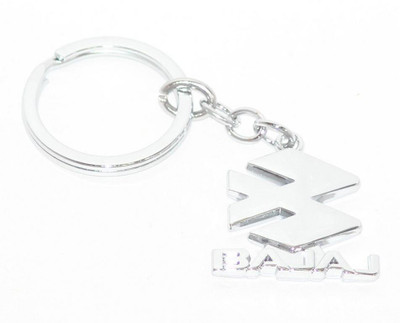 Aura Imported Chrome Plated Bajaj Key Chain