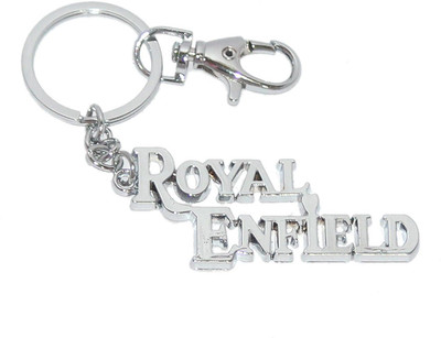 

Aura Imported Chrome Plated Royal Enfield Logo Key Chain