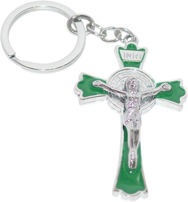 

Aura Spiritual Cross With Jesus Key Chain