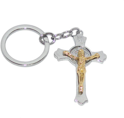 

Aura Imported Full Metal Spiritual Cross Key Chain