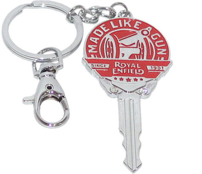 

Aura Imported Key Shape Royal Enfield Logo Key Chain