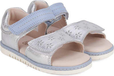 

Clarks Boys Velcro Strappy Sandals(Blue, Silver leather