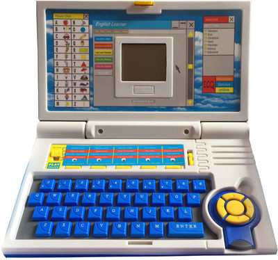 

Hariom Enterprise English Learner Educational Laptop Computer With Mouse Gift Toy For Kids(Blue)