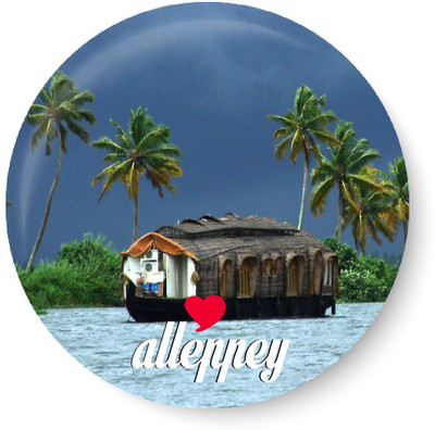 

Peacockride Love Alleppey Fridge Magnet Pack of 1(Multicolor)