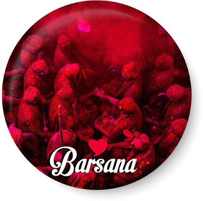 

Peacockride Love Barsana Fridge Magnet Pack of 1(Multicolor)
