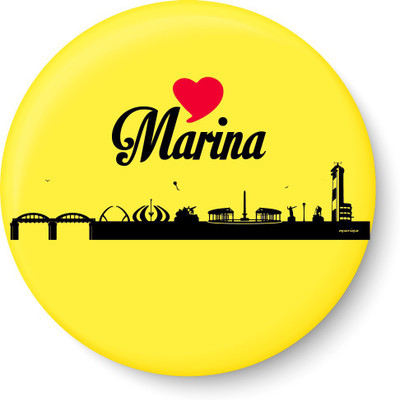 

Peacockride Love Marina Fridge Magnet Pack of 1(Multicolor)