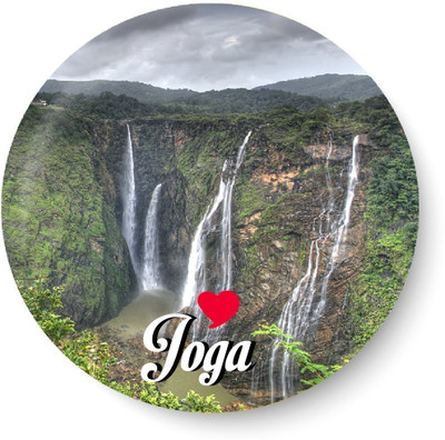 

Peacockride Love Joga Fridge Magnet Pack of 1(Multicolor)