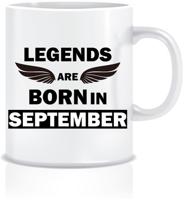 

Everyday Desire Legends are Born in September ED130 Ceramic Mug(300 ml), Multicolor